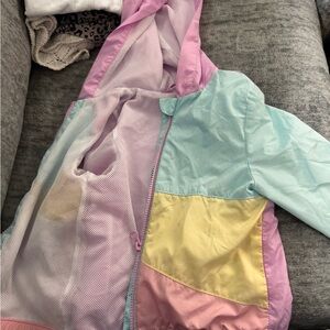 Colorful Hooded Windbreaker Jacket